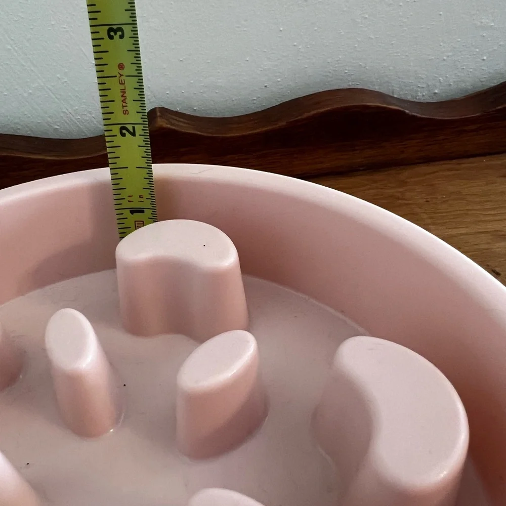 Crescent-Shaped Slow Feeder Dog / Cat Bowl